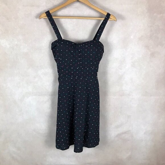 HEART SOUL Colorful Polka Dot Cotton Dress NWT L - Picture 1 of 15